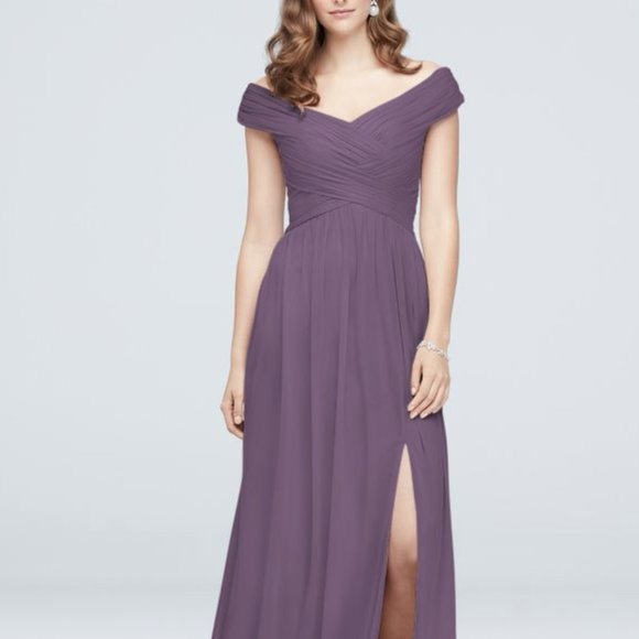 David's Bridal Dresses & Skirts - Off the Shoulder Bridesmaid Dress